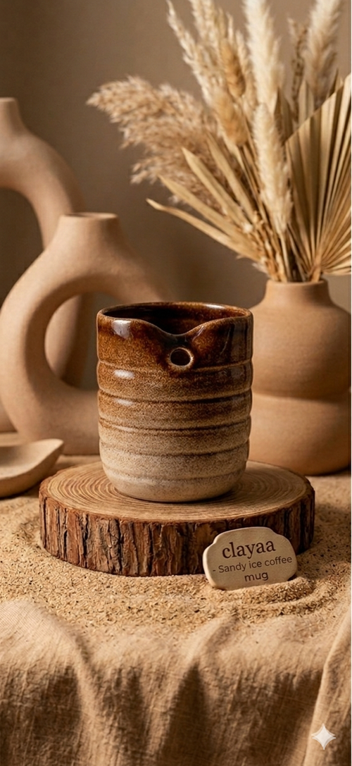 Sandy ice coffee mug