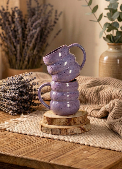Lavender bubbles mug