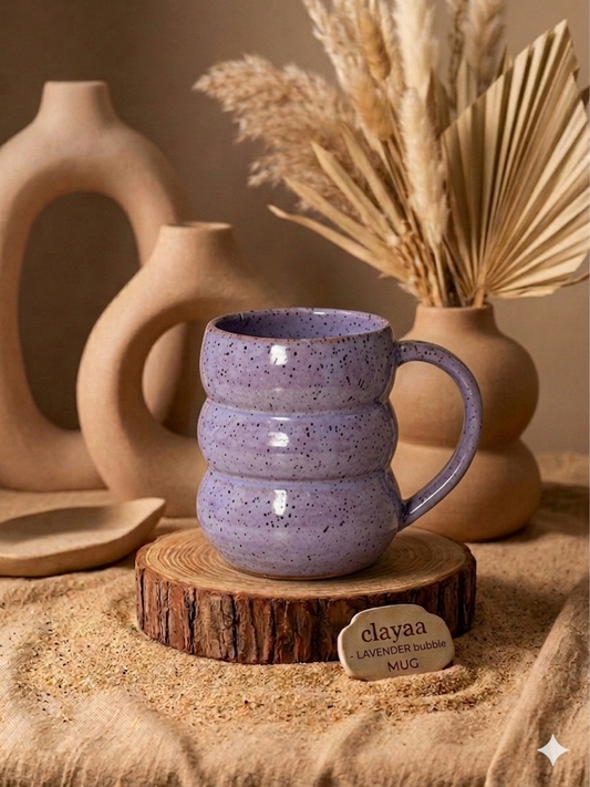Lavender bubbles mug